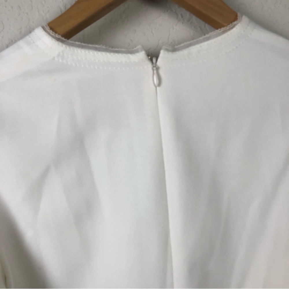 ROKSANDA Top Rana White Tulle Trimmed Crepe Blouse - Picture 12 of 15
